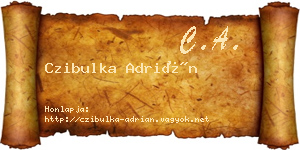 Czibulka Adrián névjegykártya