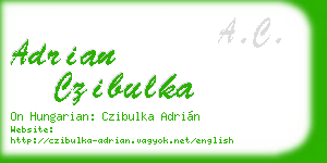 adrian czibulka business card